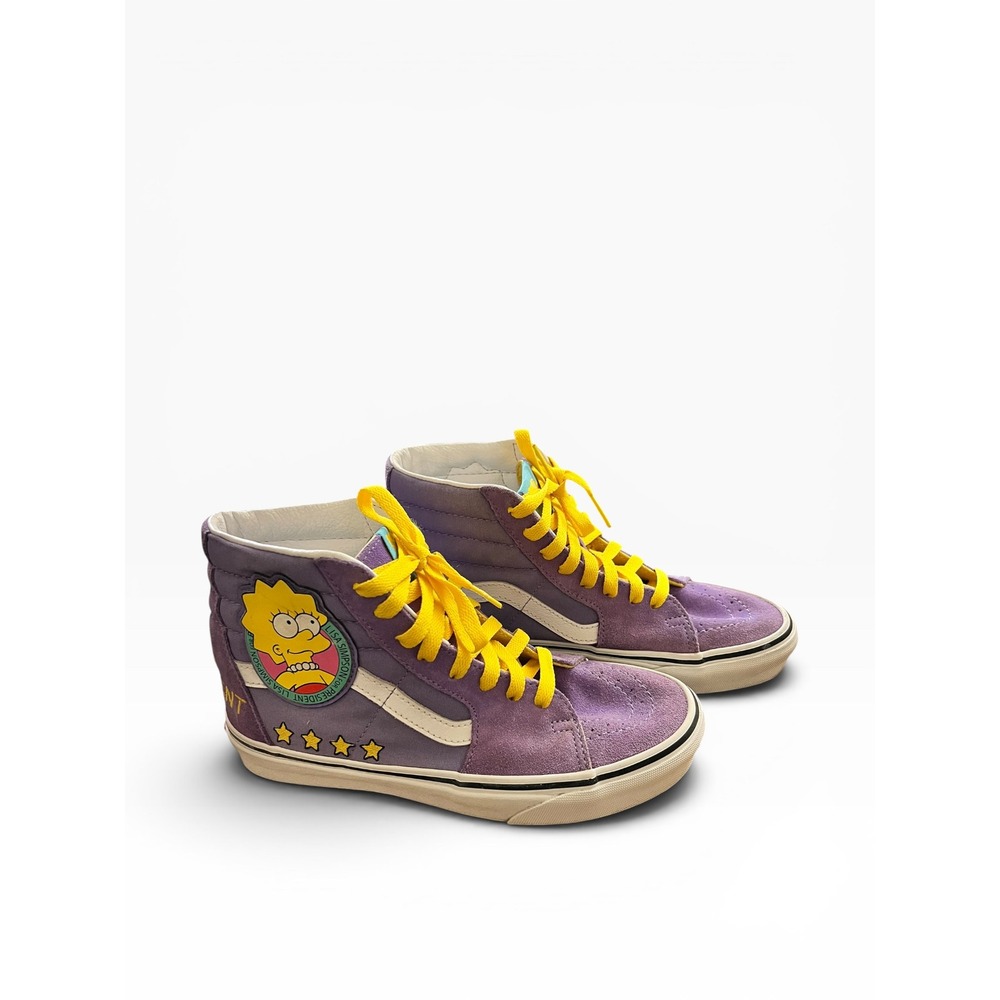 Vans x The Simpsons Sk8-Hi Lisa 4 Prez Sneakers Purple Women's 6.5 Men's 5